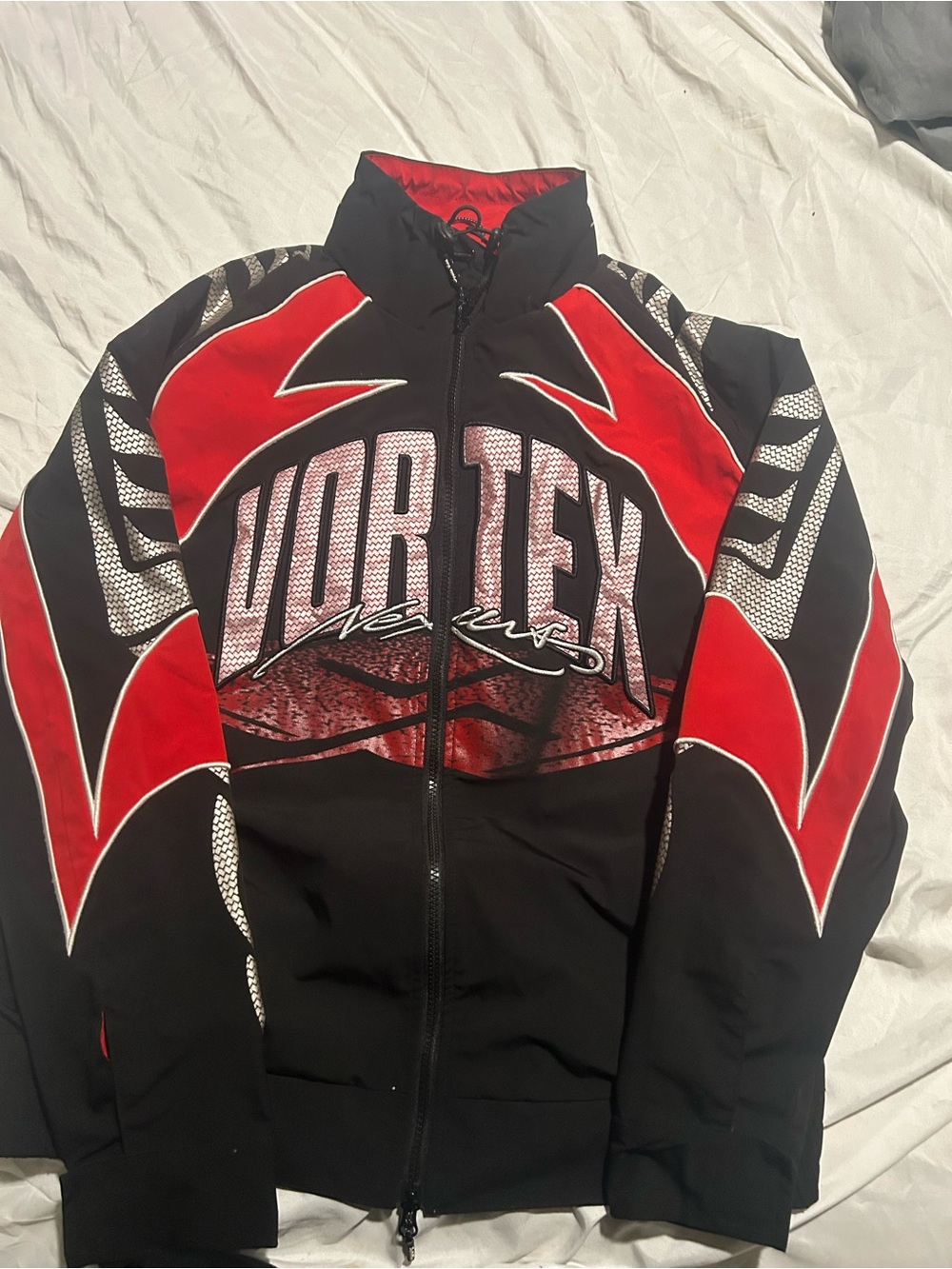 Vortex Red & Black Performance Zip Jacket